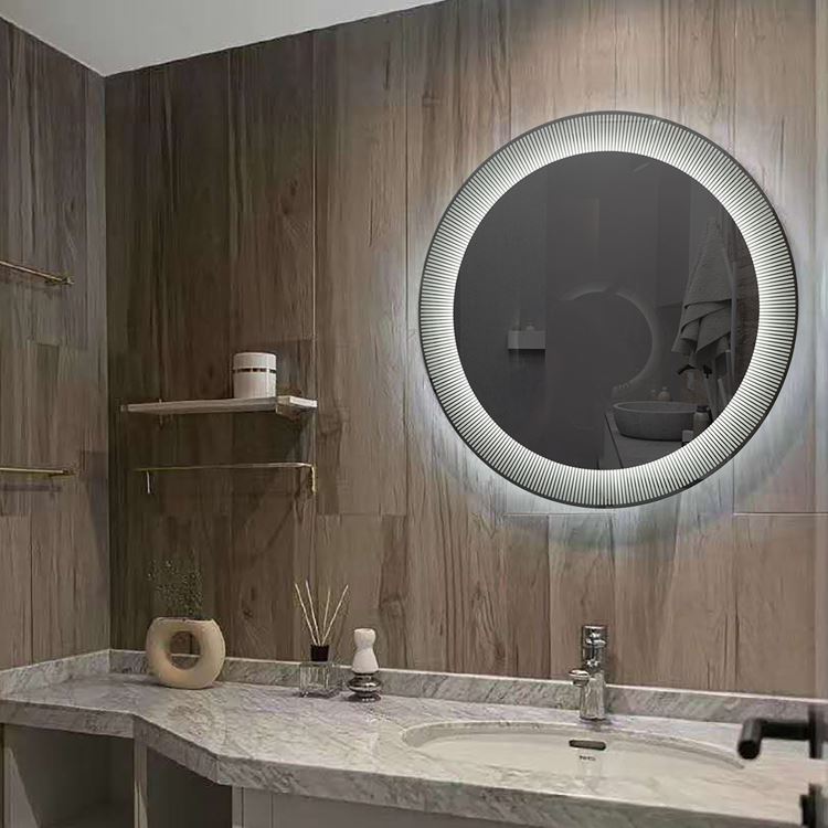 Round LED bathroom mirror